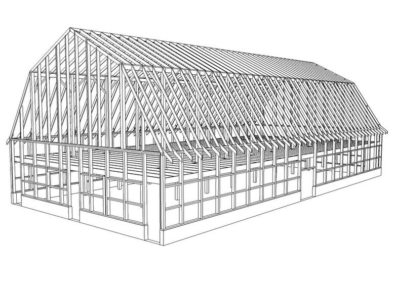 Wray Barn 3D Drawings / Wray Barn Sketch-ups